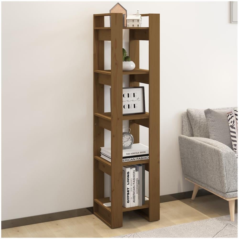 Libreria / divisorio Miele 41x35x160 Cm In Legno Massello Di Pino - Foto 1