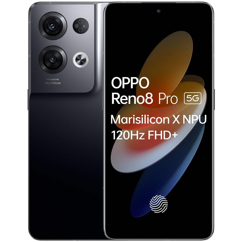 Reno8 Pro 5G 256GB 8 GB RAM Dual Sim Display 6.7" Full HD+ Fotocamera 50 Mpx Android Tim Italia Nero - Foto 1