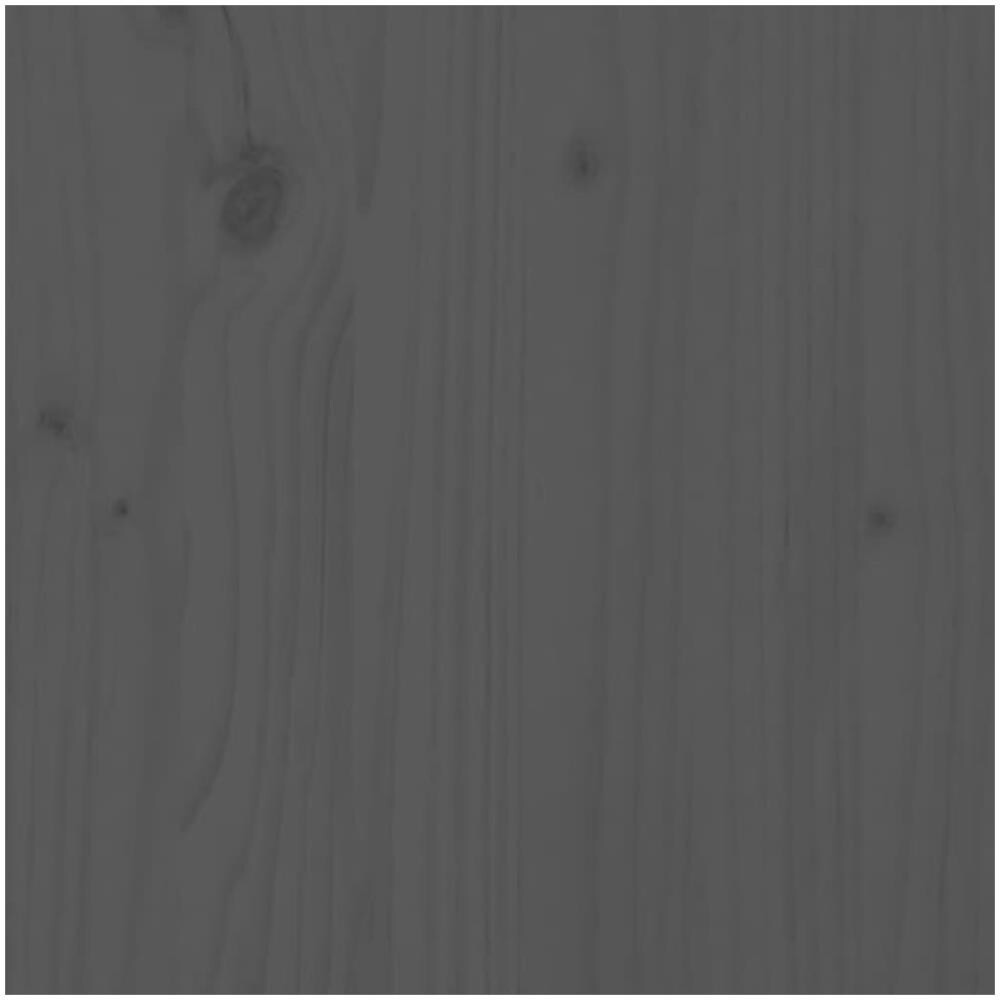 Cuccia per Cani Grigio 95,5x73,5x90cm in Legno Massello di Pino - Foto 2