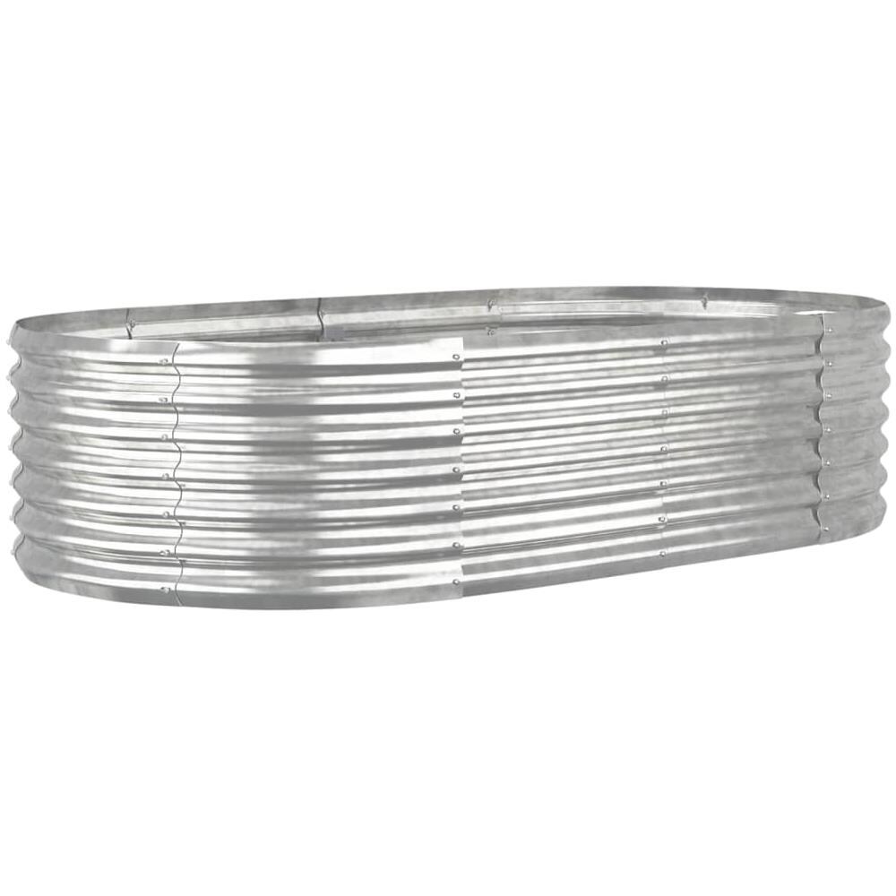 Letto Giardino Acciaio Verniciato a Polvere 152x80x36cm Argento - Foto 1