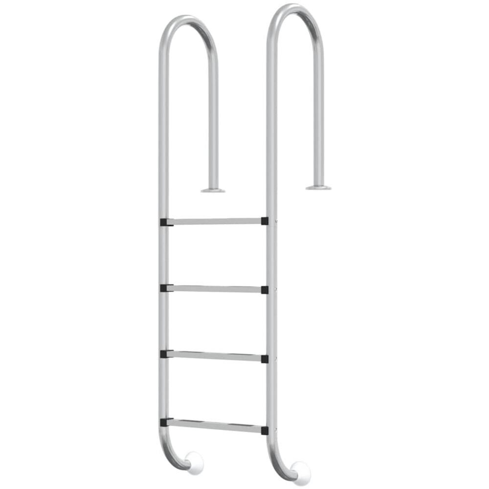 Scala Per Piscina 54x38x184,5 Cm Acciaio Inox 304 - Foto 2