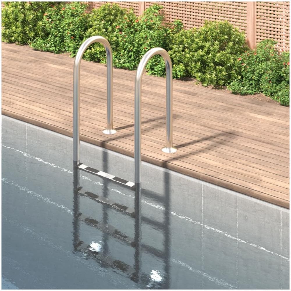 Scala Per Piscina 54x38x184,5 Cm Acciaio Inox 304 - Foto 1