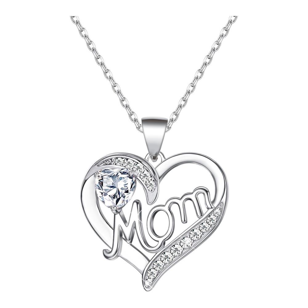 Collana Con Pendente A Forma Di Cuore Per La Festa Della Mamma Silver - Foto 1