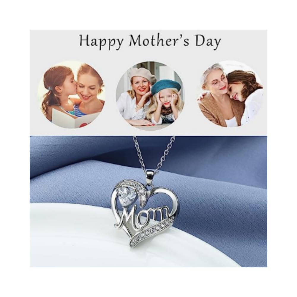 Collana Con Pendente A Forma Di Cuore Per La Festa Della Mamma Silver - Foto 2