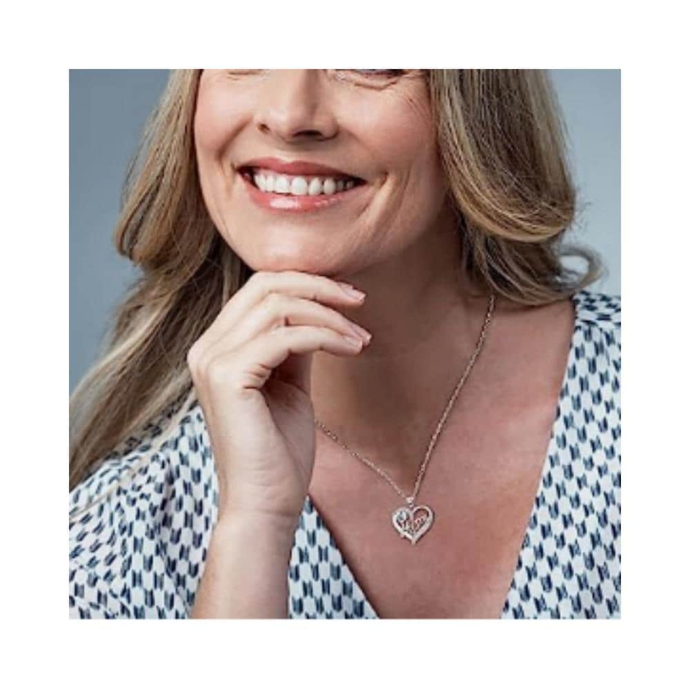 Collana Con Pendente A Forma Di Cuore Per La Festa Della Mamma Silver - Foto 3