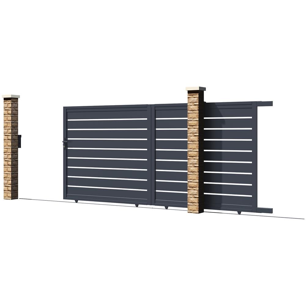 Cancello Scorrevole In Alluminio 4m Vogel 400c180 - Foto 2