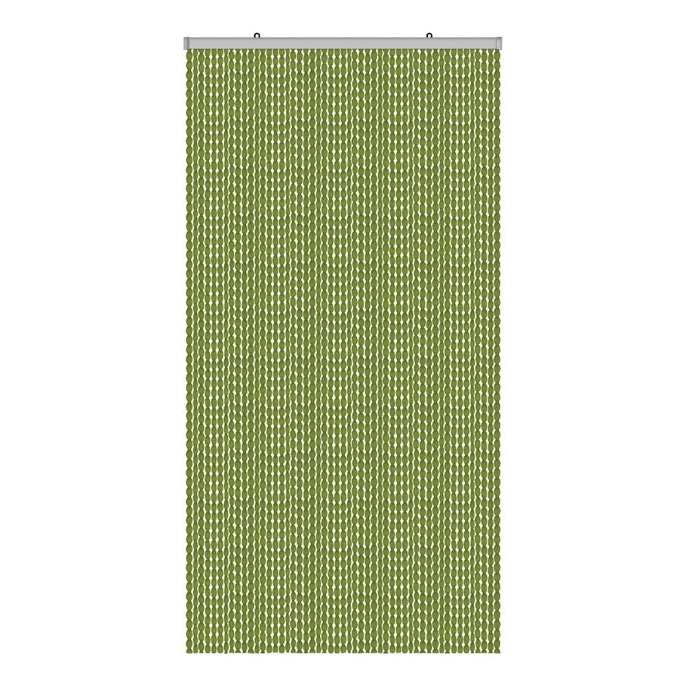 Tenda Antimosca Antirumore Caduta Pannello Porta Finestra Casa Pon Pon Vari Colori 100x220 Verde - Foto 1