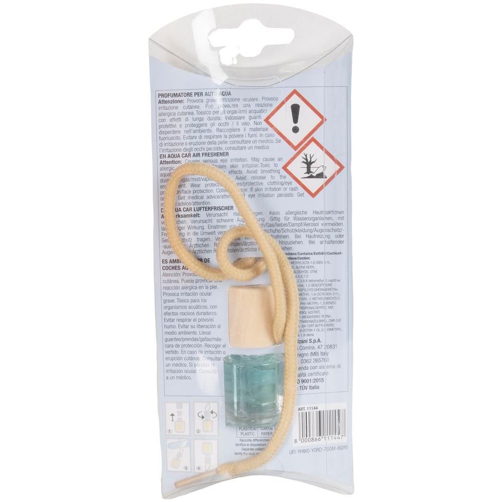 Boccetta Deodorante Per Auto Sensory - Profumazione Aqua - Da Appendere A Specchietto - Foto 3
