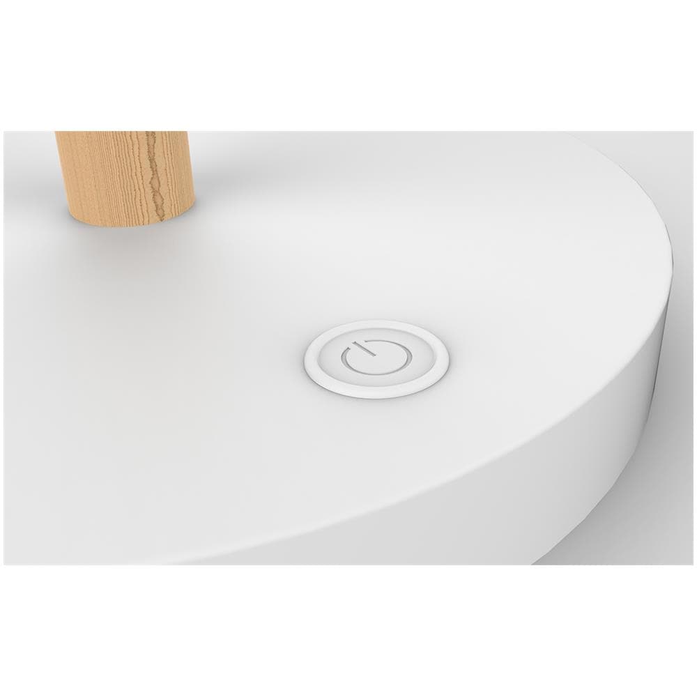 Vicky lampada da tavolo 11 W LED Faggio, Bianco - Foto 2