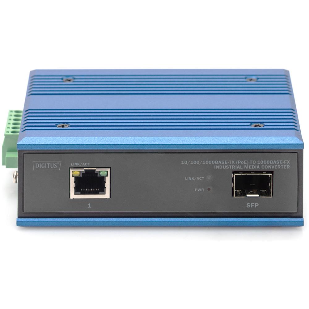 DN-652104-1 convertitore multimediale di rete 1000 Mbit /s Nero, Blu - Foto 4