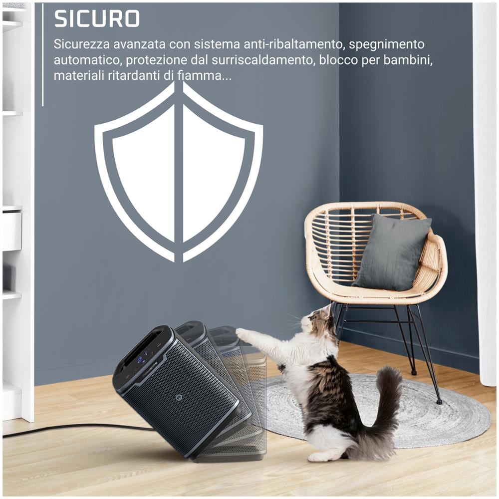 Instant Comfort +, Termoventilatore, Potente Riscaldamento in Ceramica, SO9360F0 - Foto 6