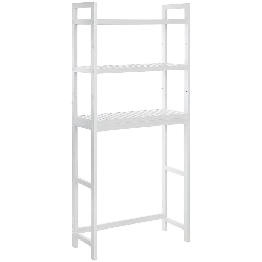 Mensola da bagno - Stile scandinavo in bambù bianco BTS01WT - Foto 1