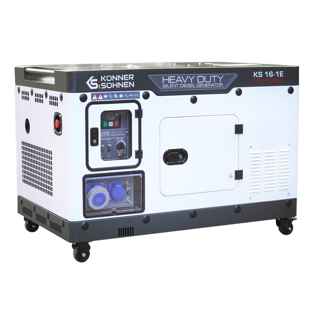 Generatore Diesel KS 16-1E Tensione, V 230 Potenza massima /nominale (230V), kVA 16/15 - Foto 1