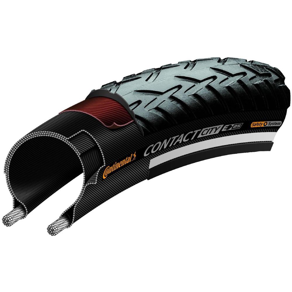 Pneumatico Ride City Reflex 26x1.75 (47-559) Nero / nero Rigido - Foto 1