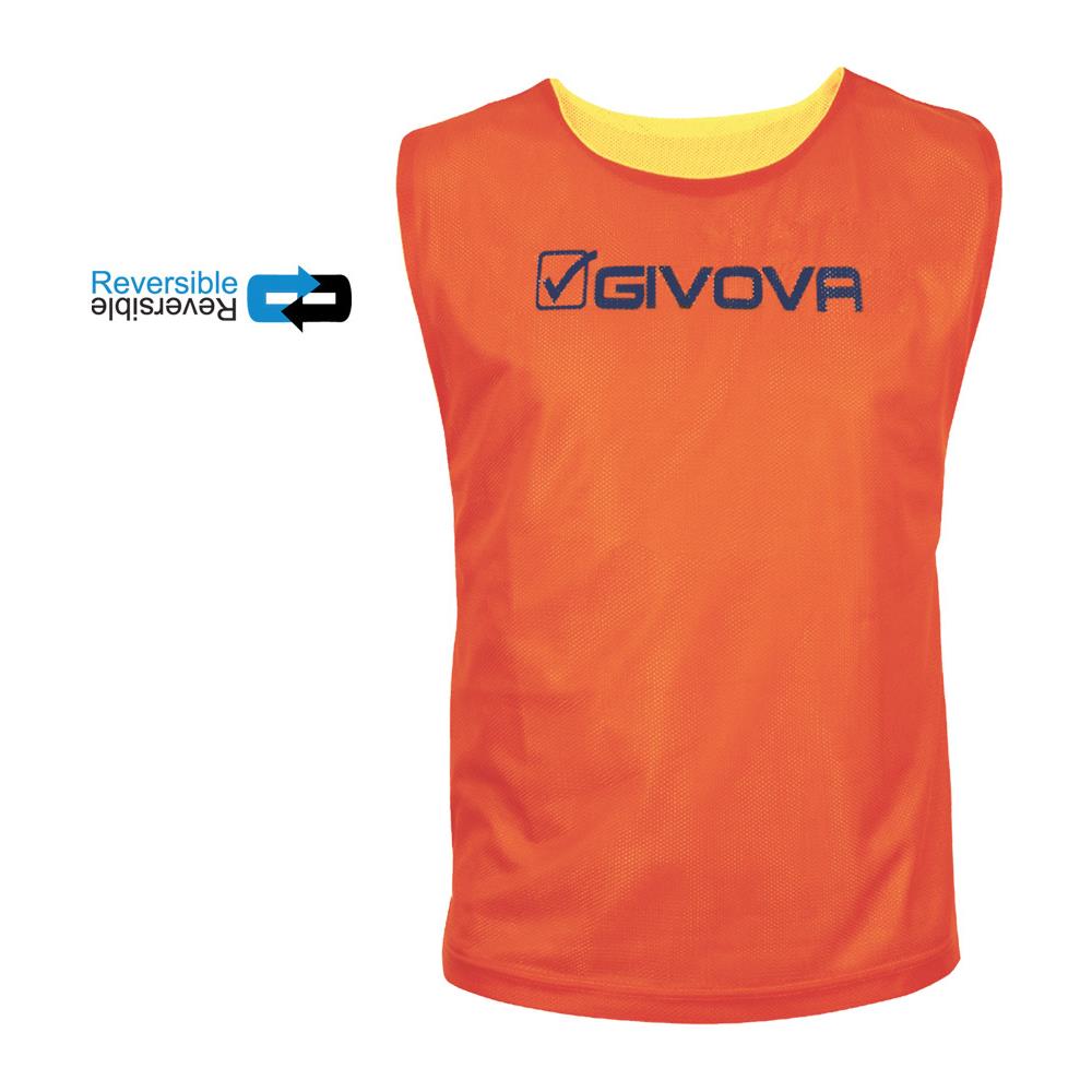 Casacca Double Givova Reversibile Di Colore Arancio / giallo Taglia S - Foto 2