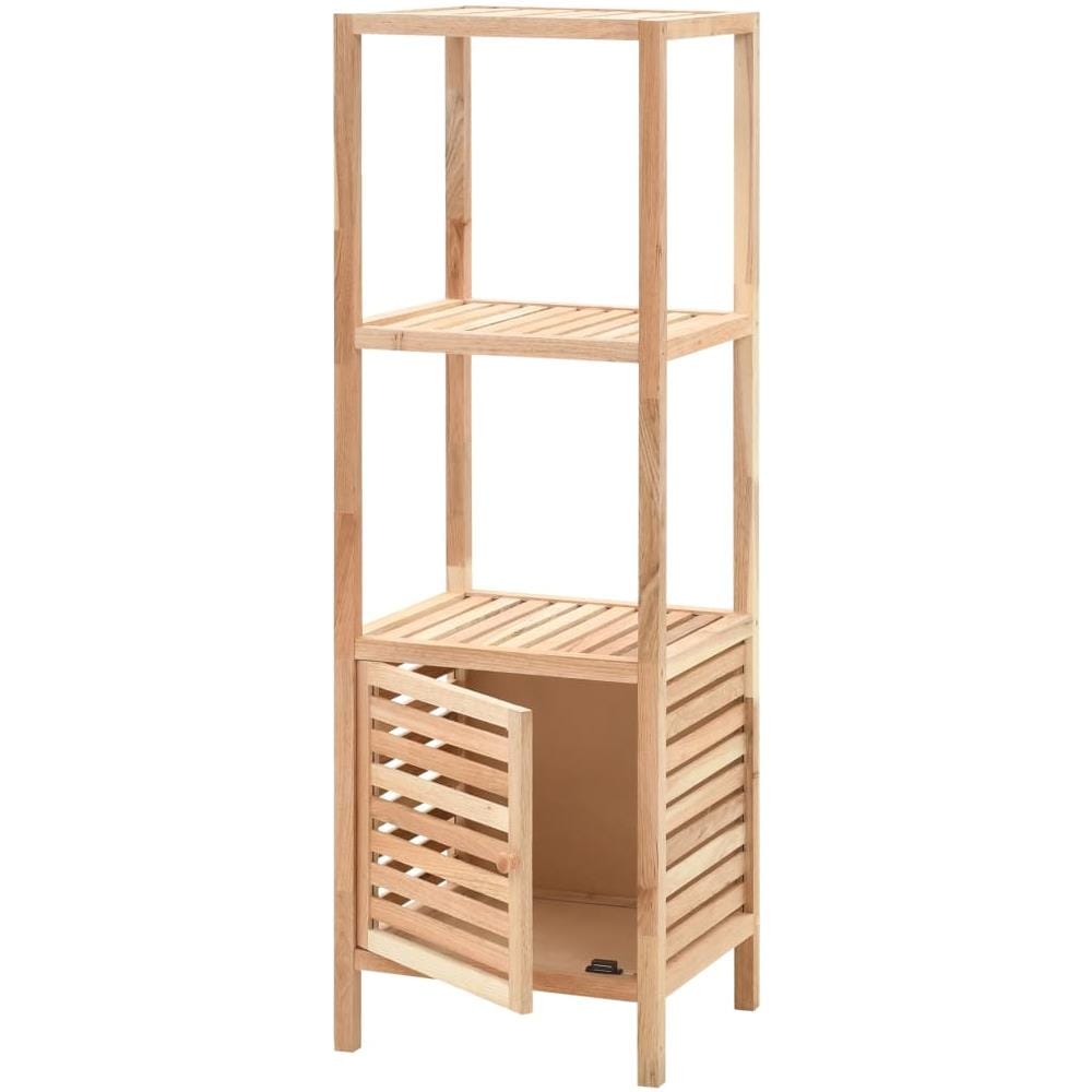 Armadietto da Bagno in Legno Massello di Noce 39,5x35,5x123 cm - Foto 2