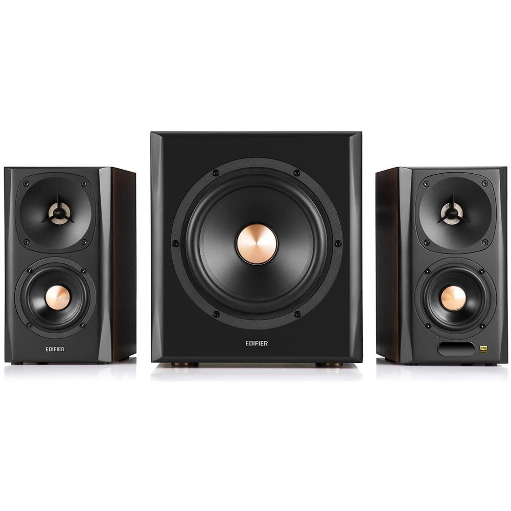 S360DB Sistema di Altoparlanti Multimediali 2.1 Attivi Bluetooth Potenza 150 Watt Colore Nero / Legno - Foto 2
