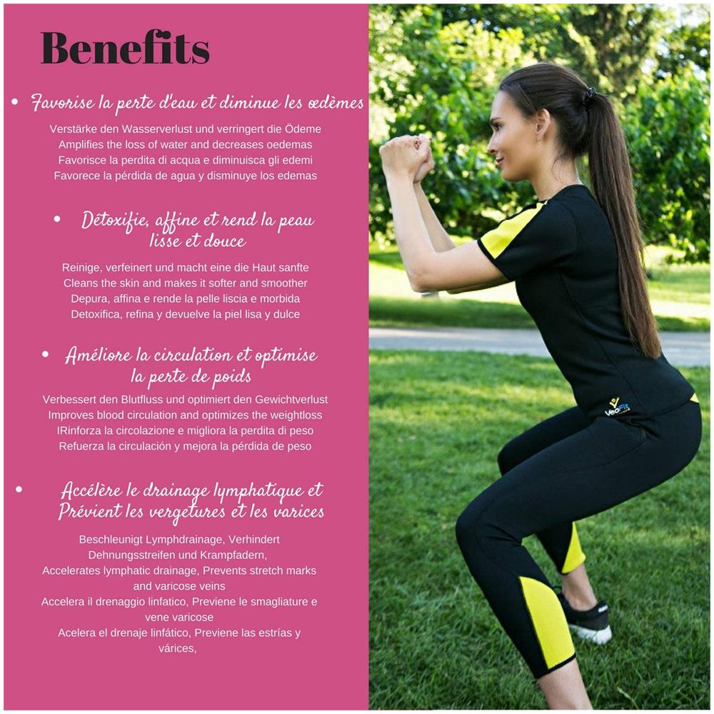 VEOFIT - Pantalone Per Sudorazione Legging Dimagrante Donna - Tonifica E  Aiuta Ad Eliminare L'acqua In Eccesso Per La Pelle Più Soda E Una  Silhouette Raffinata - Xl - ePRICE