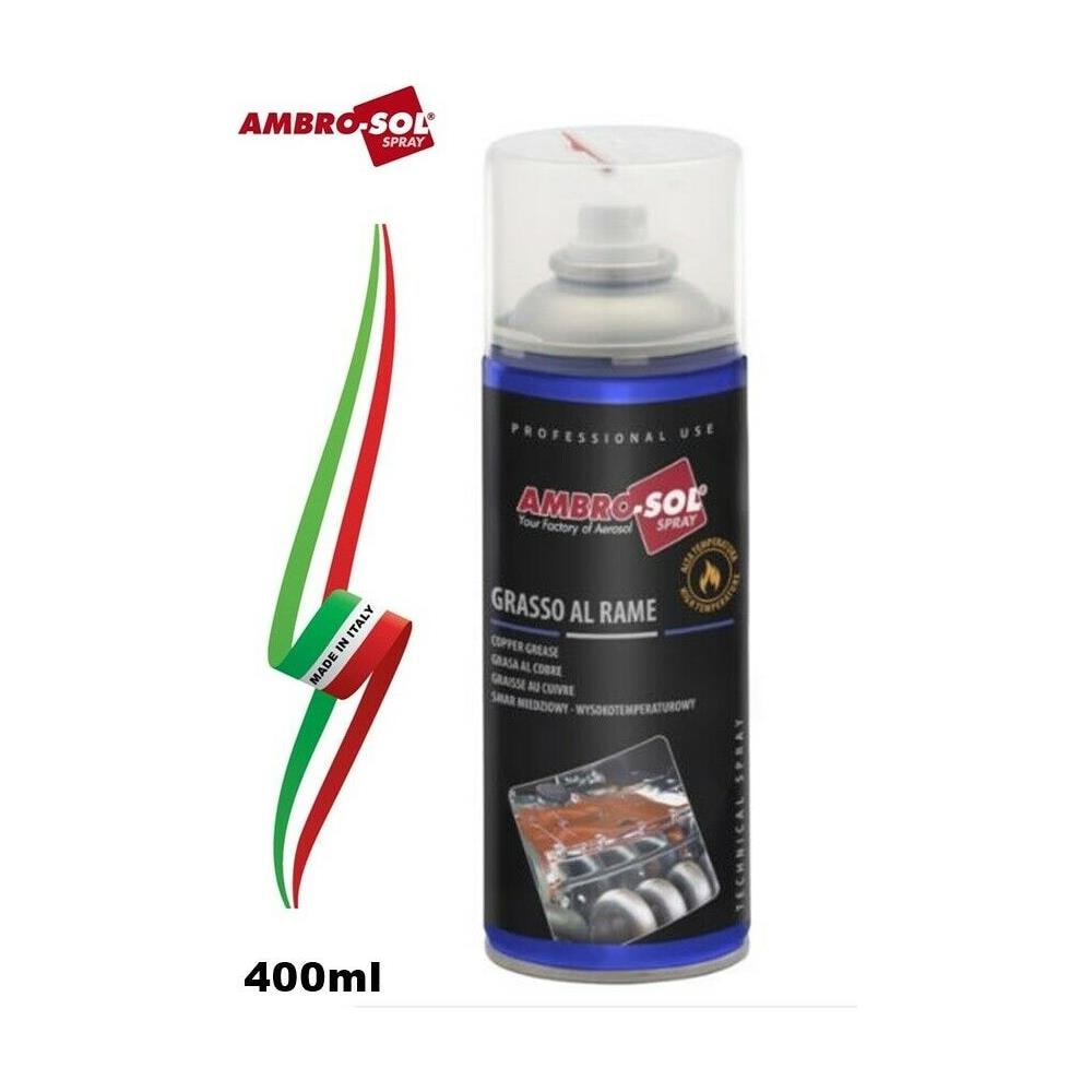 Bomboletta Spray Grasso Al Rame 400ml Inibitore Di Corrosione Lubrificante 1000° - Foto 1