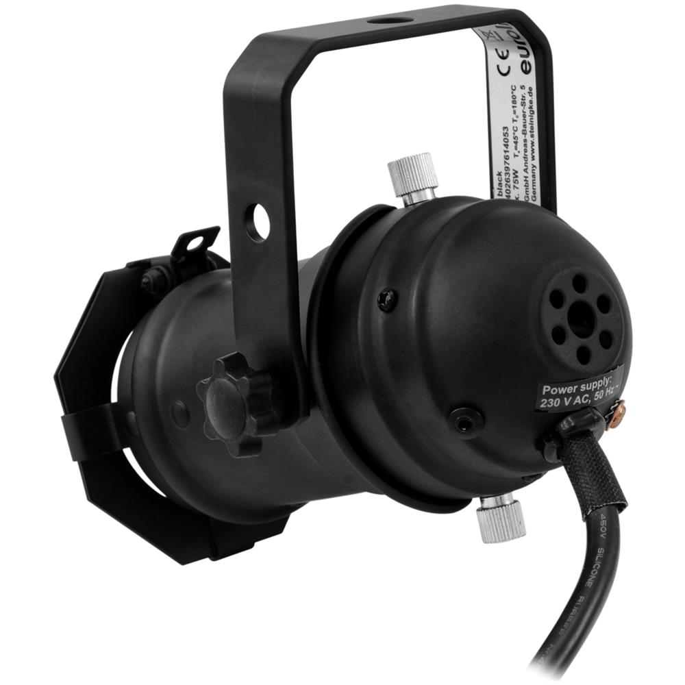 Set Par-16 Spot Gu-10 Black + Gu-10 230v Led Smd 7w 6400k - Foto 2