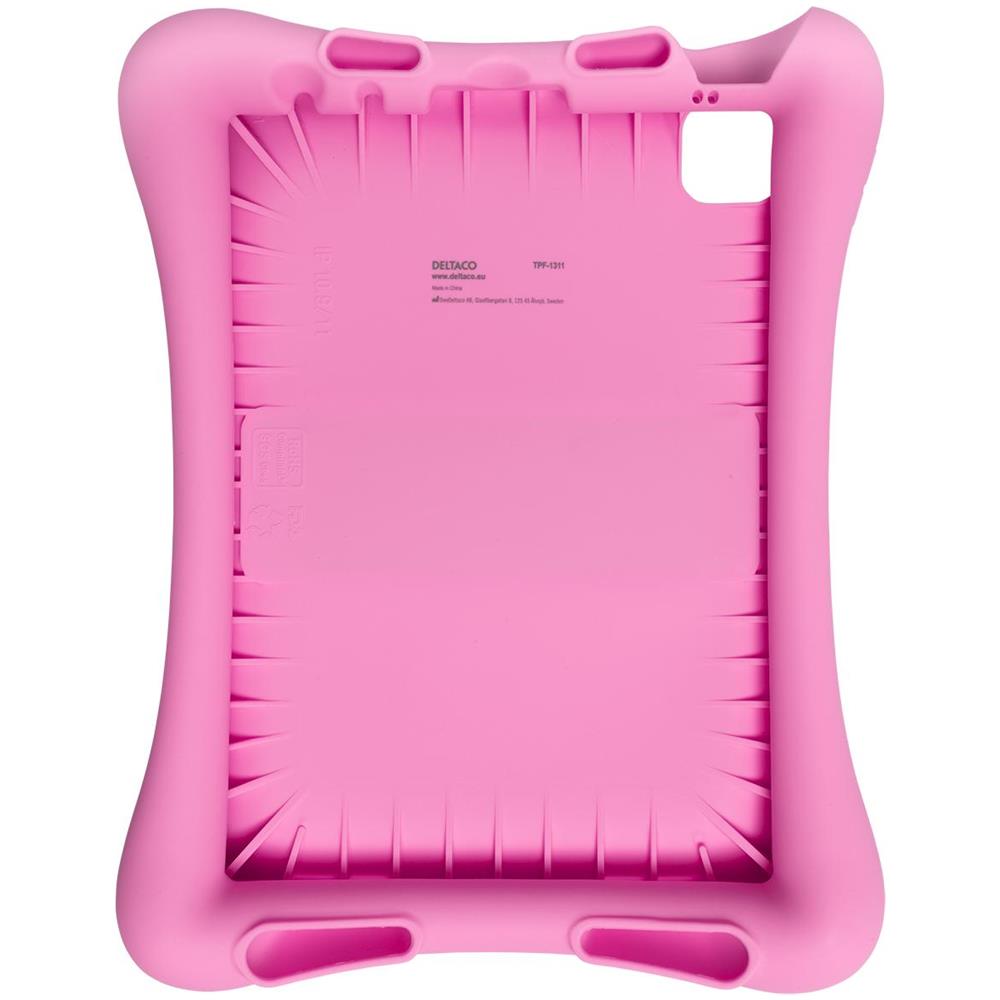 Custodia In Silicone Deltaco Per Ipad Air 10.9 "" / Pro 11"" 2020/2021, Supporto, Rosa - Foto 2