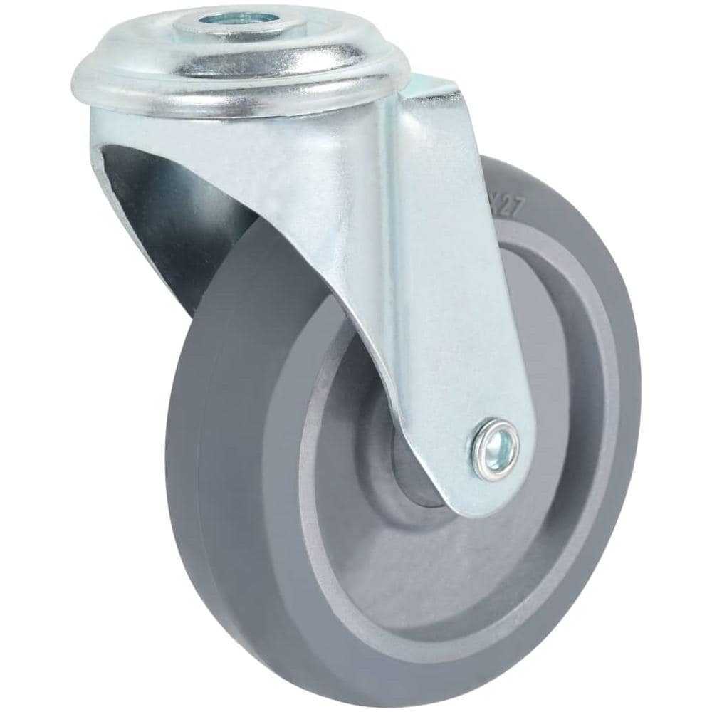 Ruote Girevoli con Foro per Bullone 24 pz 100 mm - Foto 2