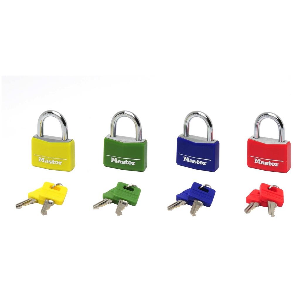 9141EURDCOL, Key lock, Keyed to differ, Storage locker, Cassetta degli attrezzi, Blu, Verde, Rosso, Giallo, Alluminio, Acciaio - Foto 1