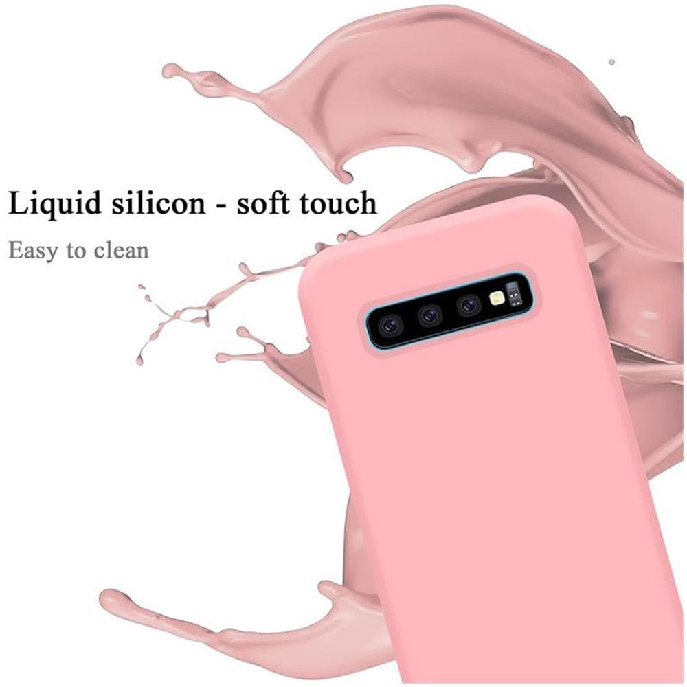 Custodia Compatibile Con Samsung Galaxy S10 Plus In Liquid Rosa - Coperchio Protettivo In Silicone Tpu Flessibile - Foto 2