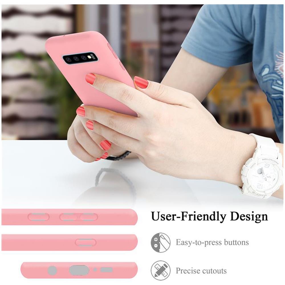 Custodia Compatibile Con Samsung Galaxy S10 Plus In Liquid Rosa - Coperchio Protettivo In Silicone Tpu Flessibile - Foto 7