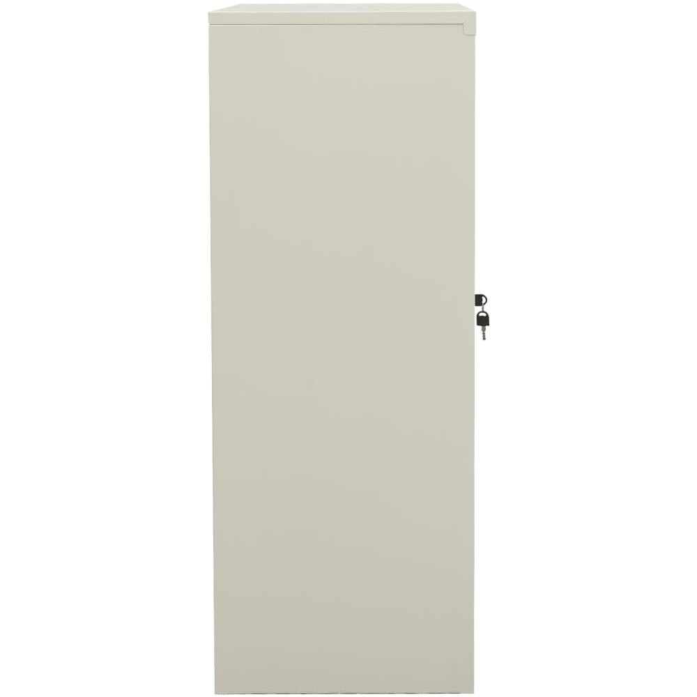 Armadio Per Ufficio Grigio Chiaro 90x40x105 Cm In Acciaio - Foto 3