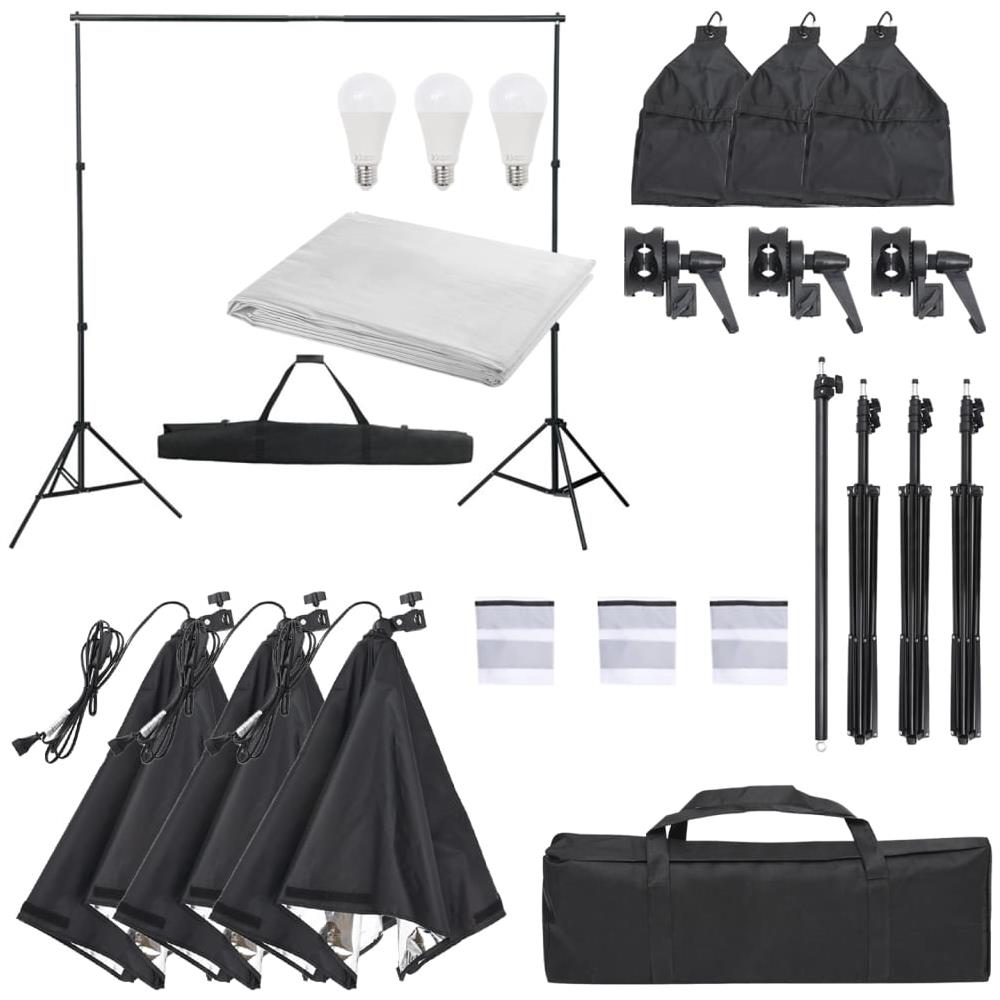 Kit Per Studio Fotografico Con Set Di Luci E Fondale - Foto 1