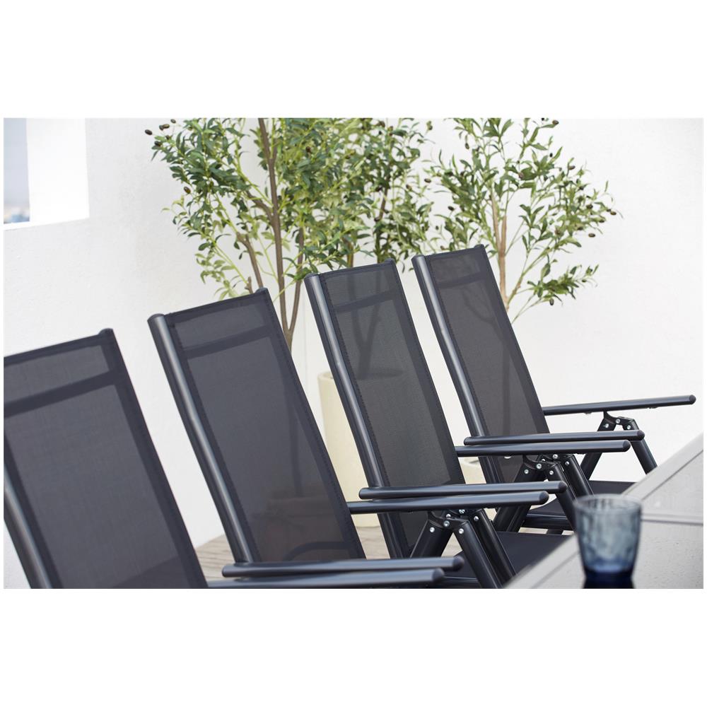 Tavolo Da Giardino E 10 Sedie In Alluminio Grigio Ravenne - Foto 8