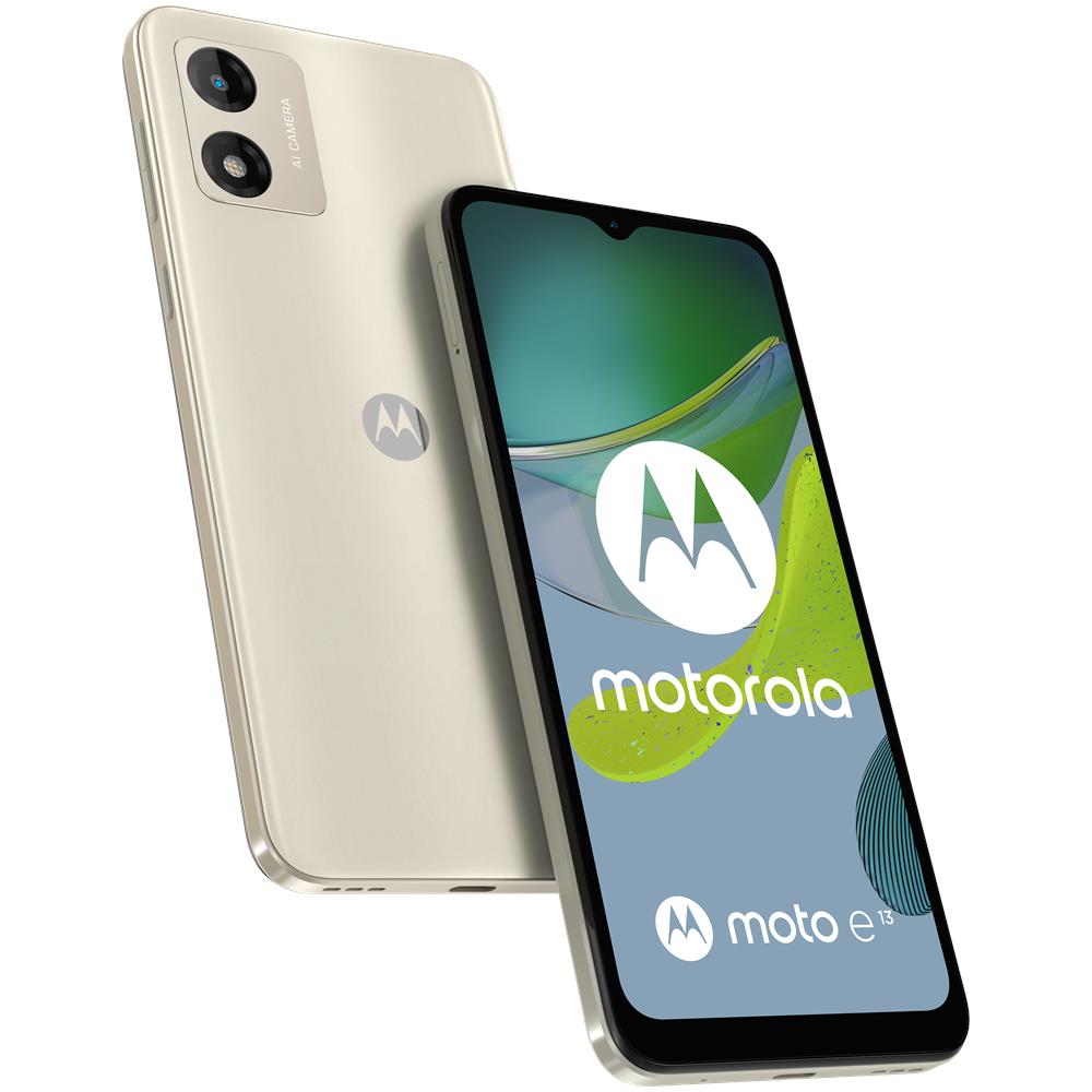 Moto E13 64 4G Dual Sim Display 6.5" IPS Slot Nano SD Fotocamera 13 Mpx Android 13 Go edition Bianco - Foto 1