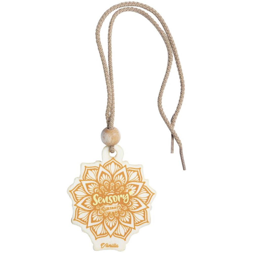 Sensory Profumatore Per Auto In Legno - Profumazione Vaniglia - Da Appendere Allo Specchietto - Foto 1