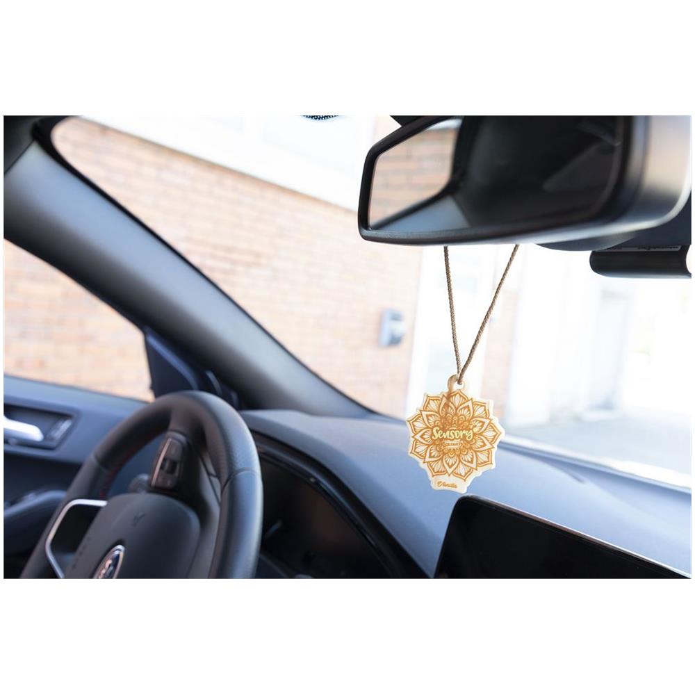 Sensory Profumatore Per Auto In Legno - Profumazione Vaniglia - Da Appendere Allo Specchietto - Foto 2
