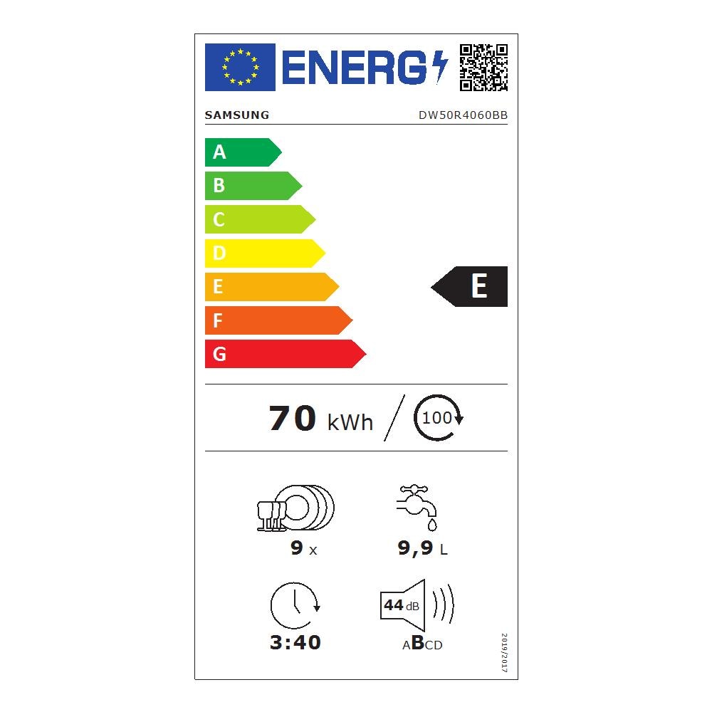 Lavastoviglie DW50R4060BB /EO da Incasso a Scomparsa Totale Classe E Capacità 9 Coperti - Foto 2