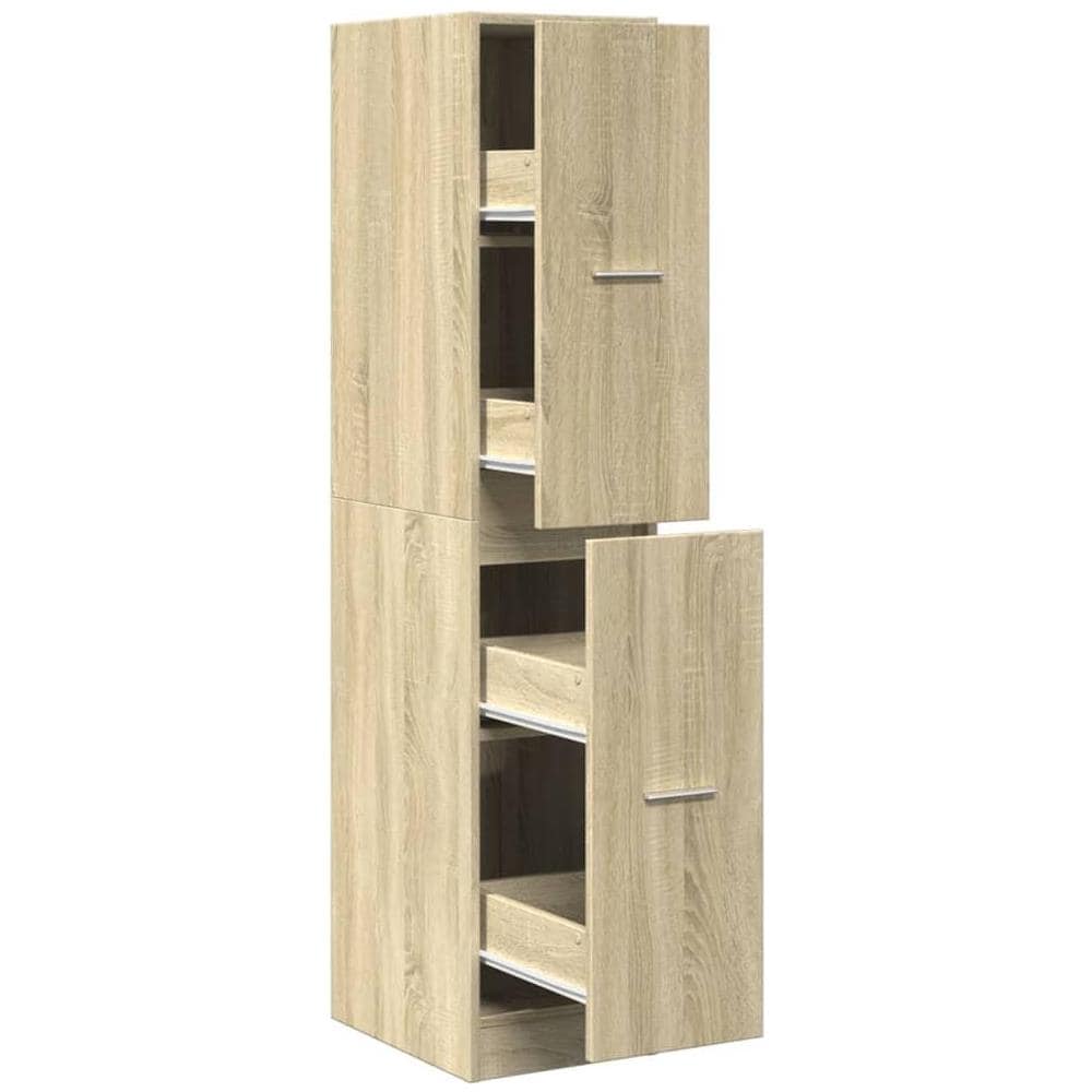 Armadietto da Farmacia Rovere Sonoma 30x41x144,5 cm Truciolato - Foto 1