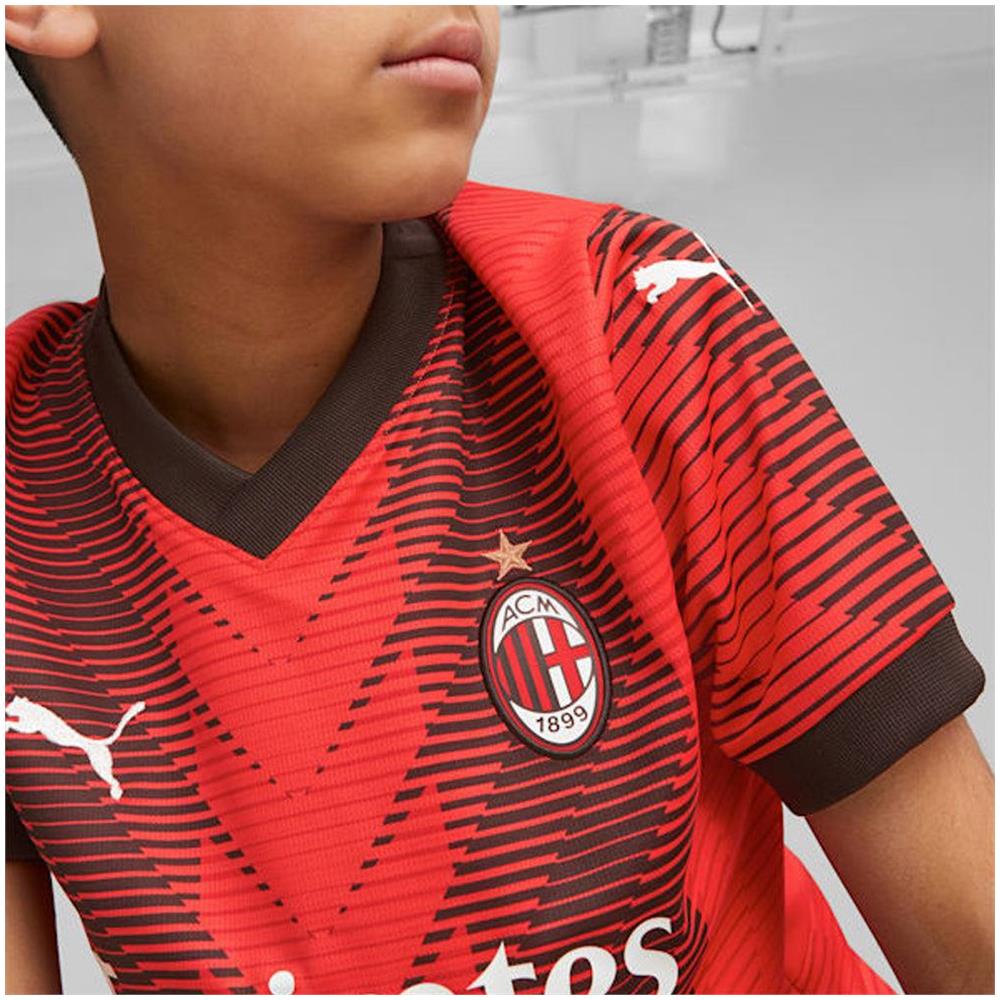 Maglia Ragazzo Calcio Milan Home Replica 23/24 - Foto 4
