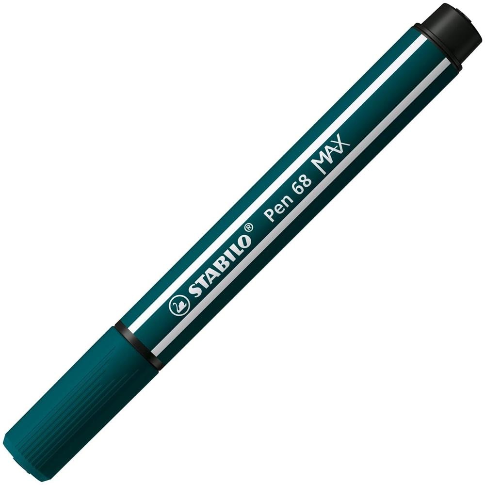Pen 68 MAX - Pennarello Premium a tratto doppio (1 + 5 mm) - Confezione da 5 - Verde Turchese - Foto 2