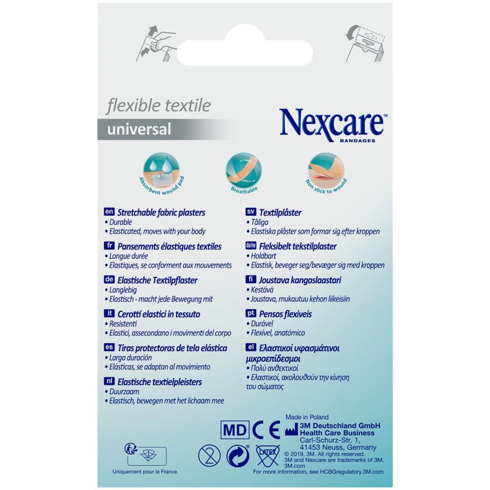 Cerotto Preparato Nexcare Textile N0420AS Assortiti 3 Misure 10 Cerotti 19X72MM + 6 Cerotti 25X72MM + 4 Cerotti 22,5MM - Foto 8