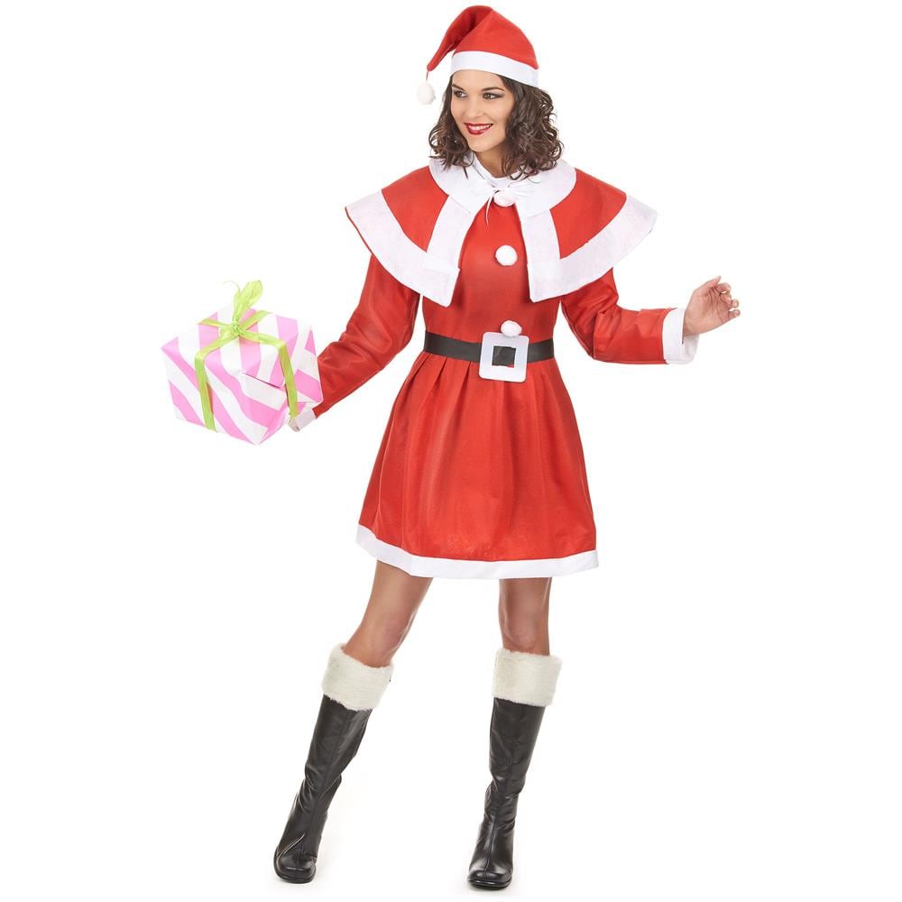 Costume Mamma Natale Da Donna Per Adulti Taglia Unica - Foto 1