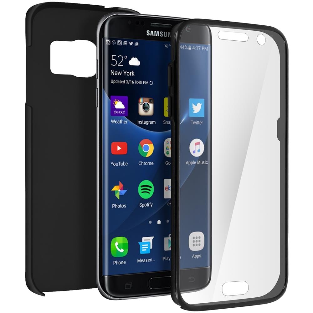 Cover Integrale Nera Retro + Davanti Galaxy S7 Edge - Foto 10