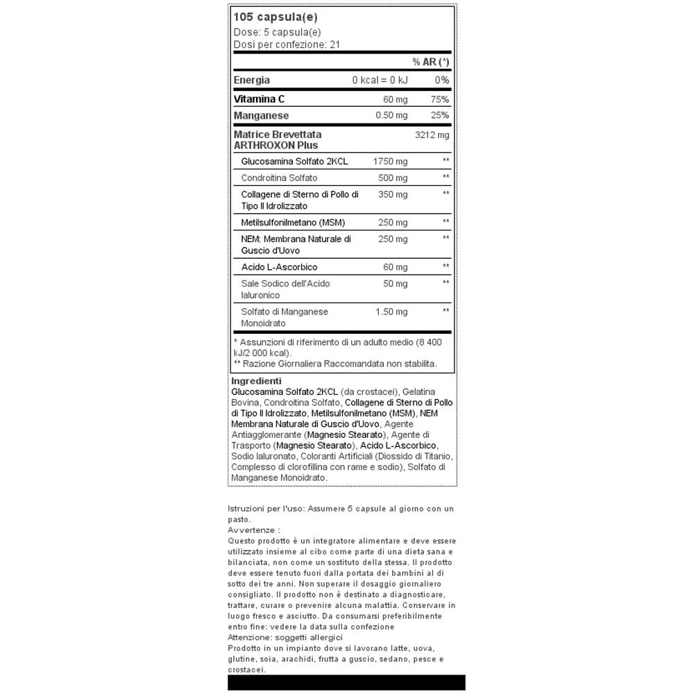 Arthroxon Plus 108 Caps - Scitec - Complexes - - Foto 2