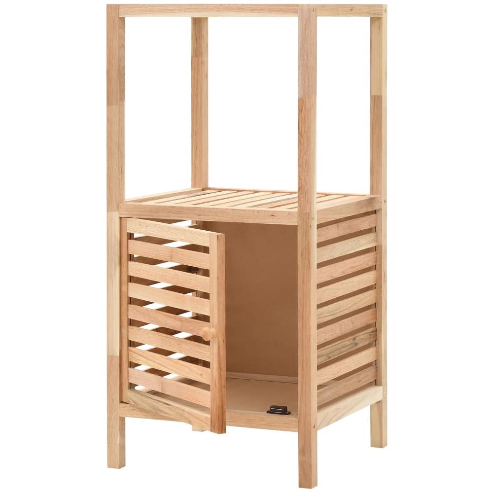 Armadietto da Bagno in Legno Massello di Noce 39,5x35,5x86 cm - Foto 2