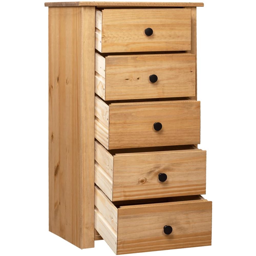 Credenza 46x40x89 cm in Legno Massello di Pino Panama Range - Foto 2