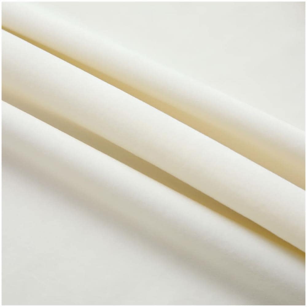 Tende Oscuranti Con Ganci 2 Pz Crema In Velluto 140x175 Cm - Foto 2