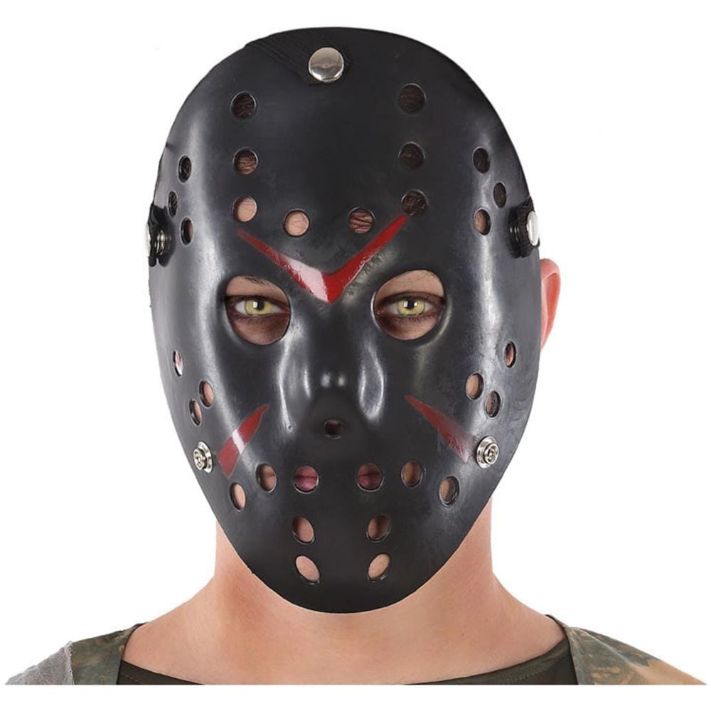 Maschera Nera Da Hockey Per Adulto - Foto 1