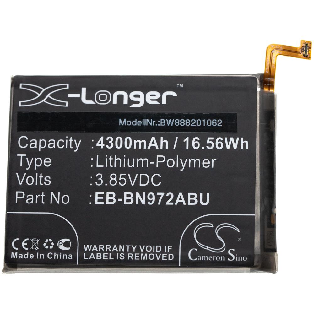 Batteria Sostituisce Samsung Eb-bn972abu, Eb-bn972abul, Gh82-20814a Per Smartphone Cellulare Telefono Cellulari (4300mah, 3.85v, Li-poly) - Foto 1
