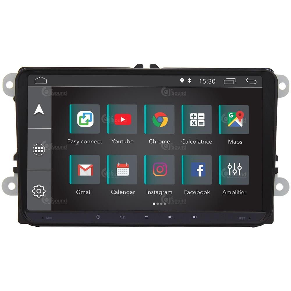 Autoradio Custom Fit Volkswagen Android Gps Bluetooth Wifi Dab Usb Full Hd Touchscreen Display 9” - Foto 2