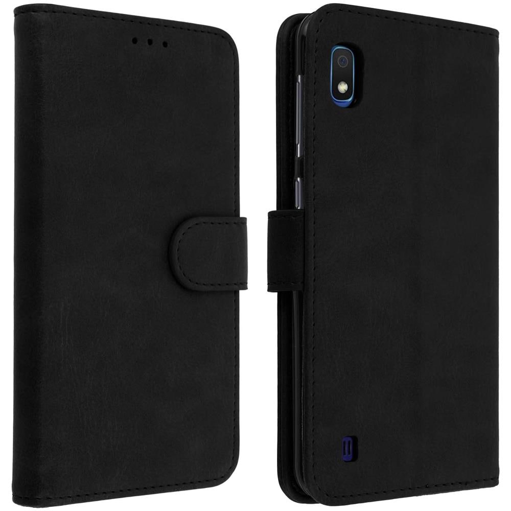 Custodia Galaxy A10 Portacarte Funzione Supporto Cover Silicone - Nero - Foto 1